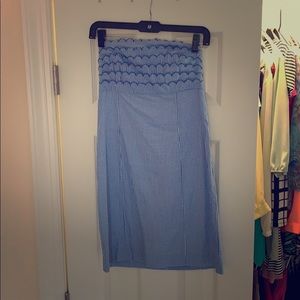 Lilly Pulitzer white and blue checkered dress